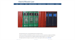 Desktop Screenshot of oakandwuudslaw.com