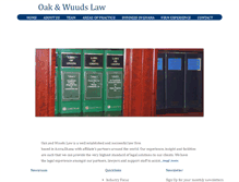 Tablet Screenshot of oakandwuudslaw.com